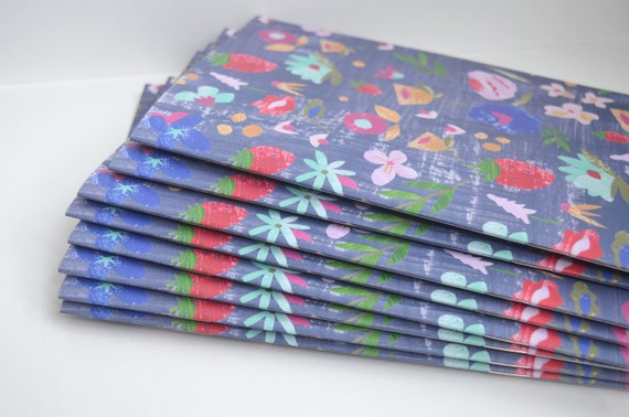 Dolly Pepper Studio, notebook, A5 saddle stitched brochure, A5 notebook, brochure, floral journal