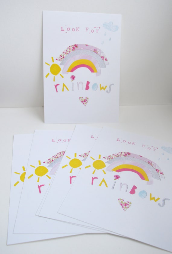 Rainbow Postcard, A5 Postcard, Colourful Rainbow