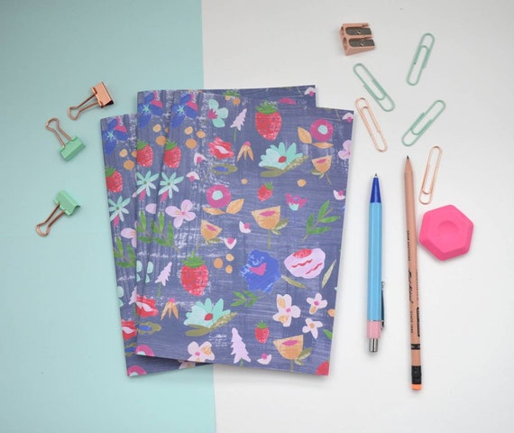 Modern floral notebook journal a5 size