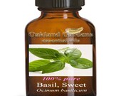 BASIL, SWEET Essential Oil - 100 Pure Therapeutic Grade Essential Oil - Ocimum basilicum