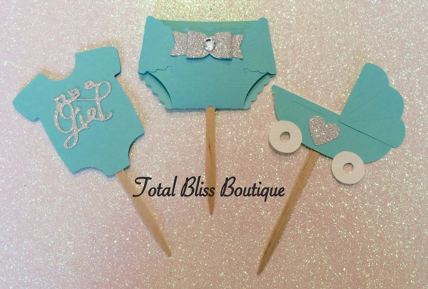 12 Baby Co Cupcake Toppers Breakfast At Tiffany S Baby Etsy