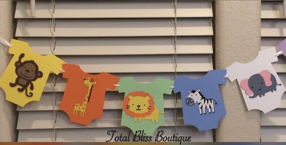Safari Banner Safari Theme Baby Shower Jungle Baby Shower Etsy