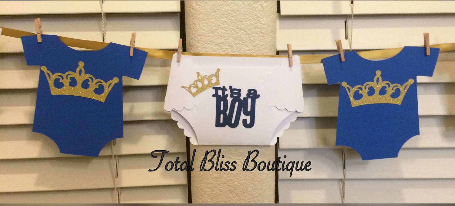 Royal Prince Baby Shower Banner 50