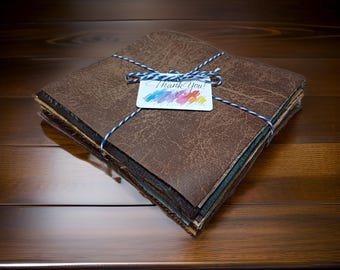 フェイクレザー生地：DIYクラフトシート30枚、アソートカラー