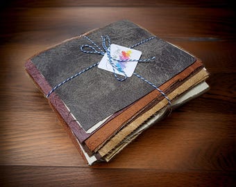 フェイクレザー生地：DIYクラフトシート27枚、ミックスカラー