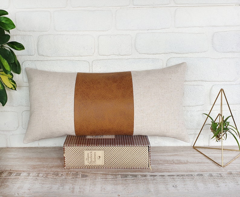Zen Camel and Beige Linen Fabric Lumbar Pillow Cover/color Etsy