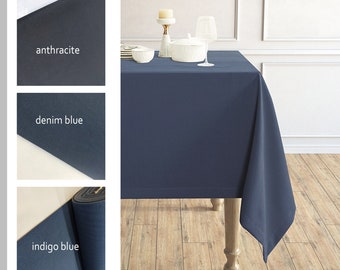Denim colors optional cotton country style  tablecloth -home decor table cloth -customized  sizes