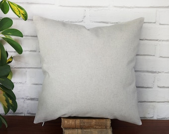 Natural Linen Pillow Cover: Modern Cottage Home Decor