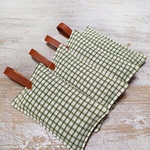Cotton Lavender Sachets – 4pc Gift Set with with Cognac Hanger image 6