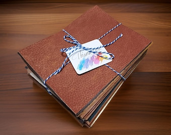 Piezas de cuero sintético de colores mixtos: Hojas para manualidades (15 x 19,4 cm)