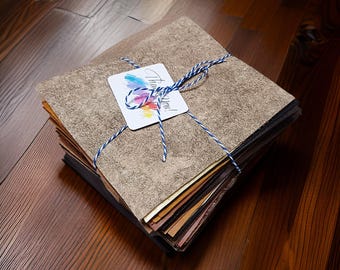 40 piezas de piel sintética de varios colores: corte las piezas para que se adapten a sus manualidades - Hojas de bricolaje