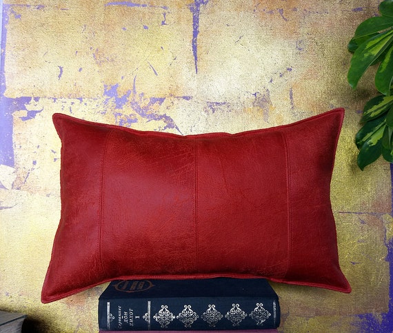 Red lumbar pillow cover&15 color Red lumbar pillow | Etsy