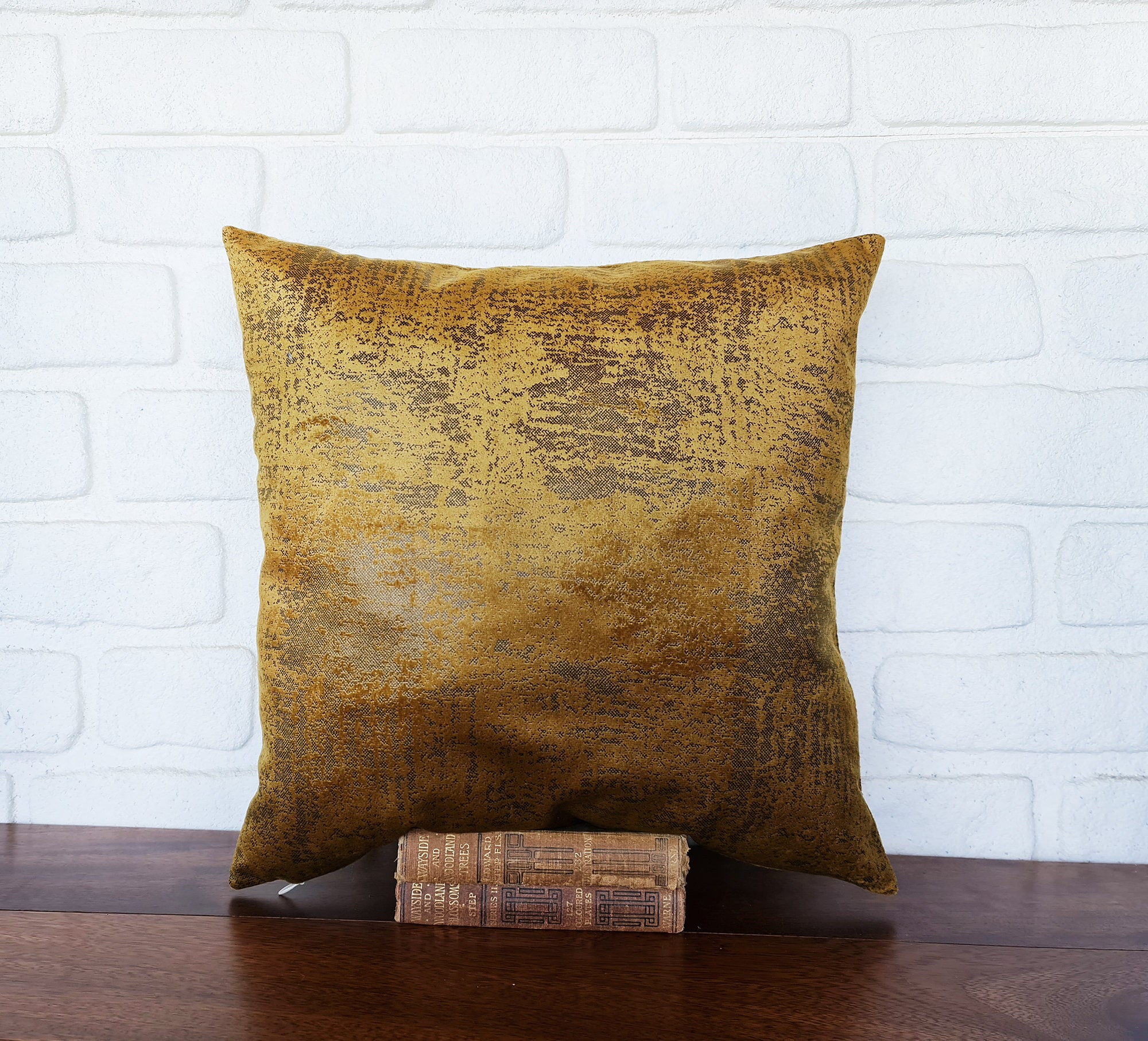 Tobacco Velvet Pillow