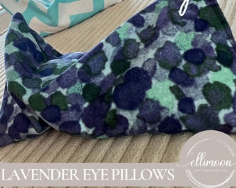 Lavender Eye Pillow in Purple Posy