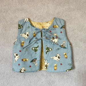 Puppy and Friends Toddler Quilted Vest / Gilet -  0 to 3months
