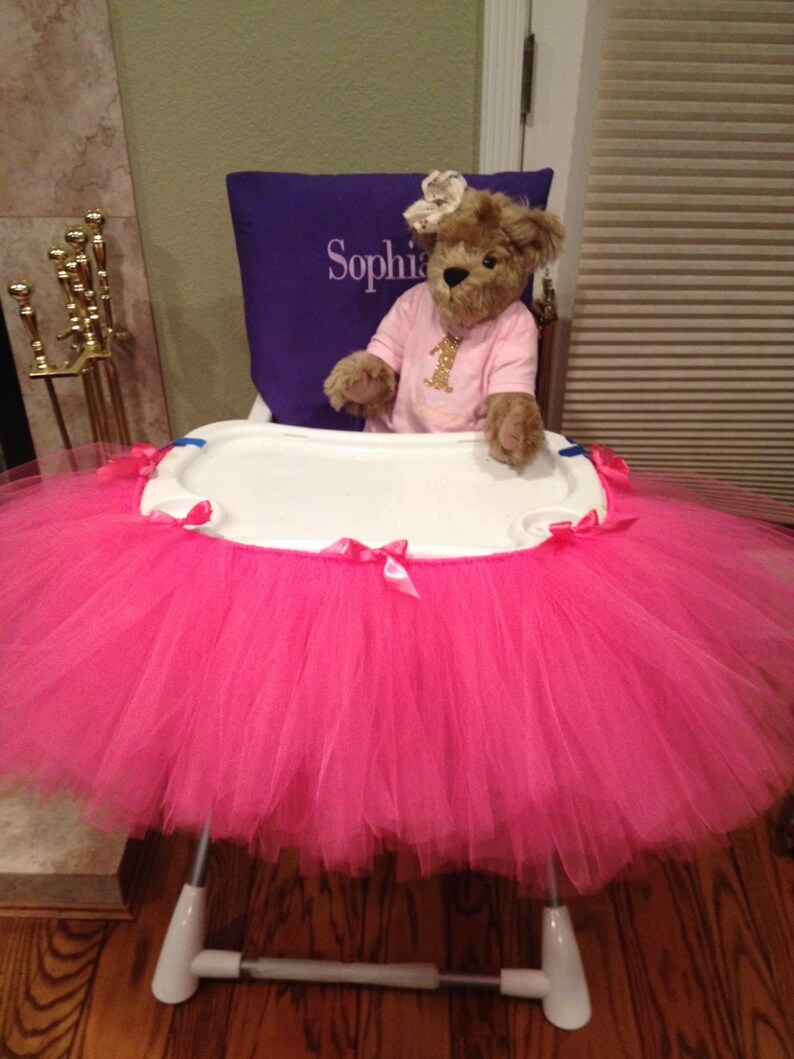 Baby High Chair Tutu Only Shabby Chic Tutu Baby Party Etsy