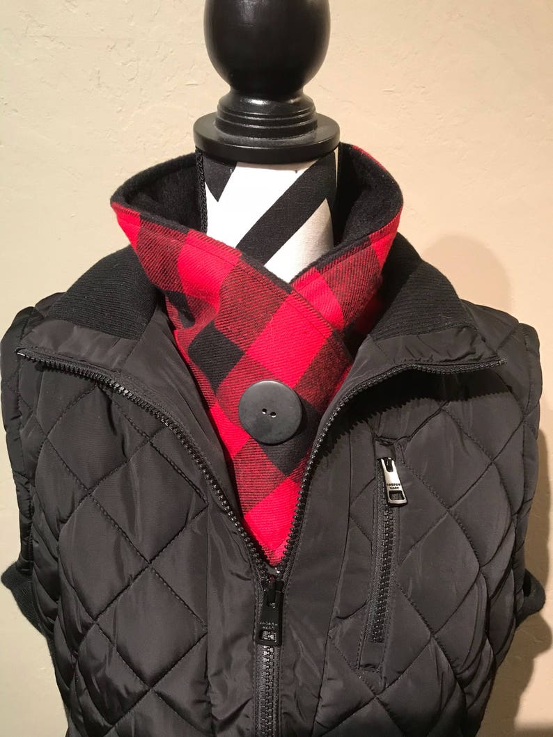 Flannel Neck Warmer Jacket Scarf Winter Scarf Personalized Etsy