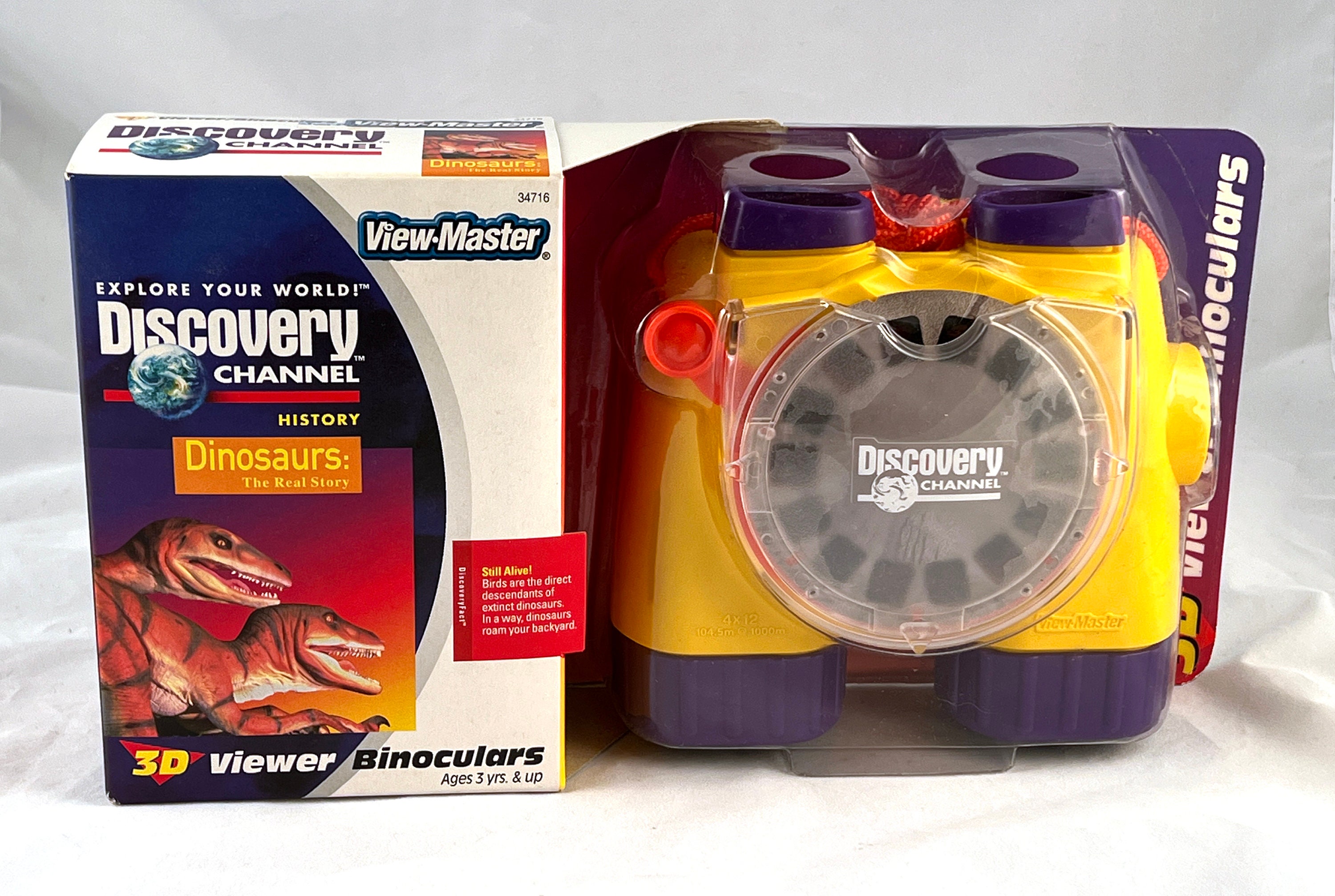 SALE Discovery Channel 3-D View-master Viewer / Binoculars Set, With 3D  Reels of Dinosaurs, Reel Storage Case, NIB, 1998, STEM, Ages 3 