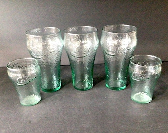 Vintage Coca Cola Pitcher Green Pebbled Texture 64 OZ Indiana