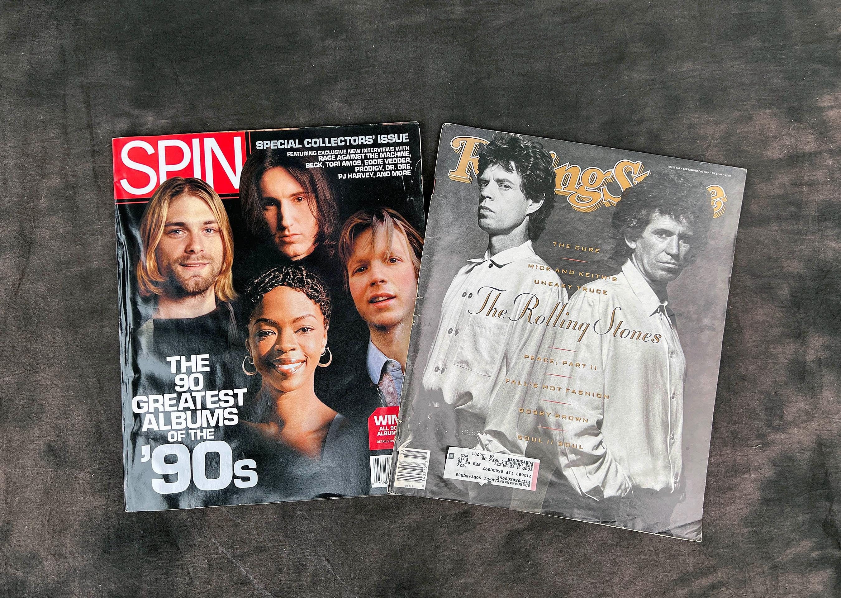 Vintage Music Magazine Set: 1989 Rolling Stone (mick Jagger), 1999