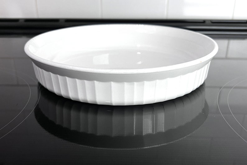 Vintage Corning Ware French White Round Quiche Dish or Pie Etsy