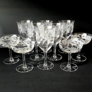 1920s Etched Glassware - Etsy