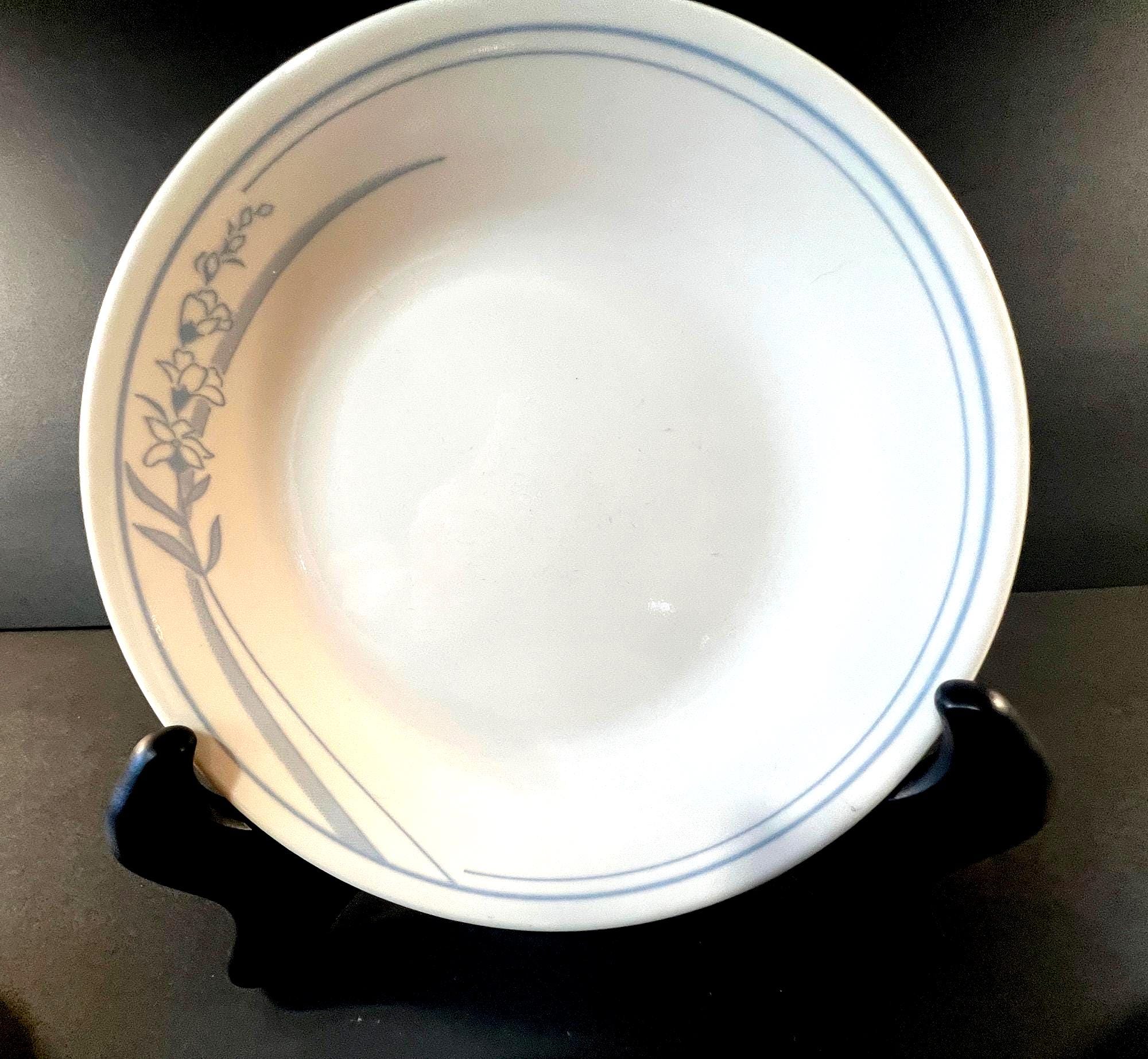 Vintage Corelle "Blue Lily" Dinnerware: 1980s Plates and Bowls, Your Choice