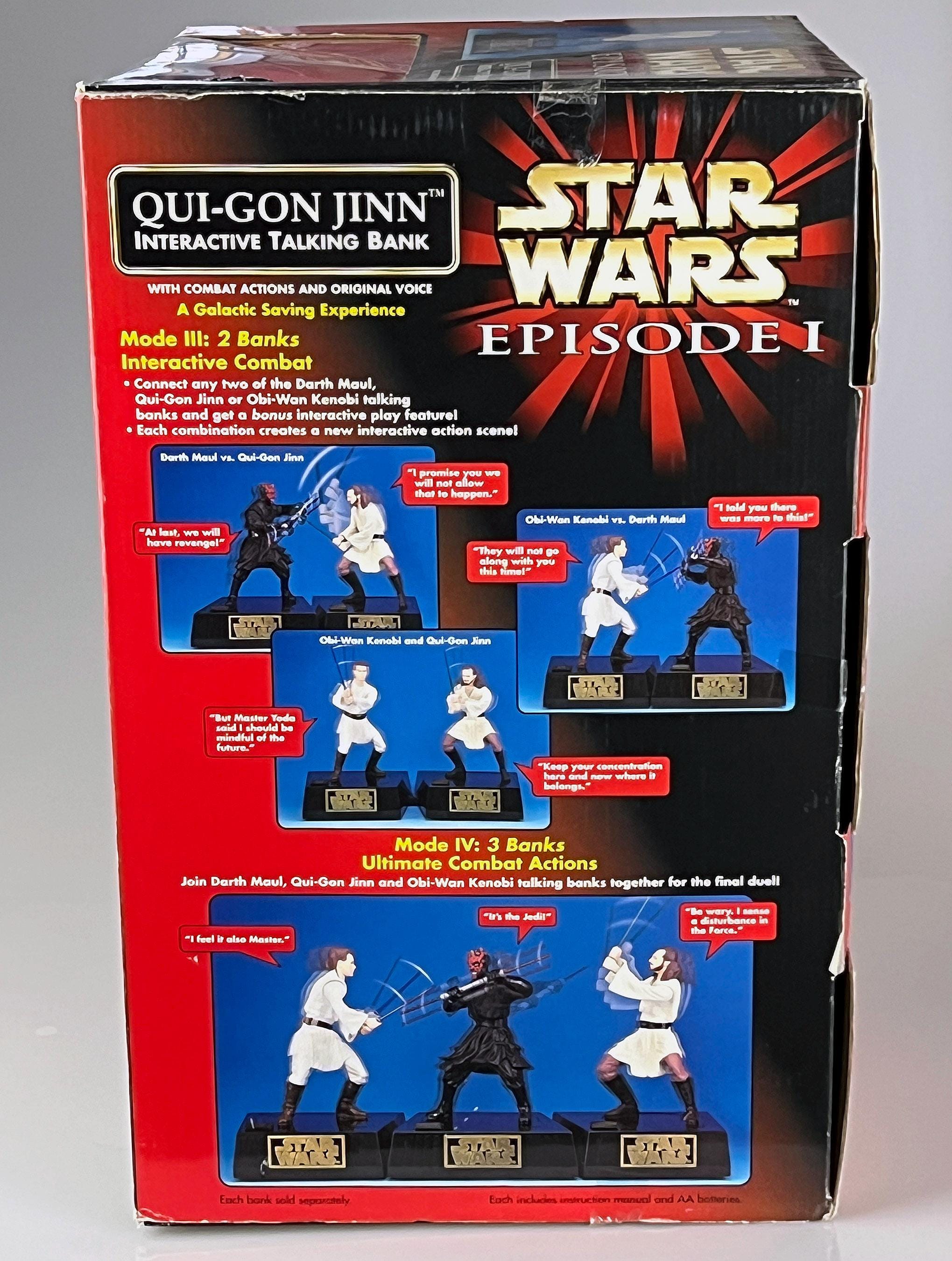 Star Wars Episode I Qui-gon Jinn Interactive Talking Bank, 1999