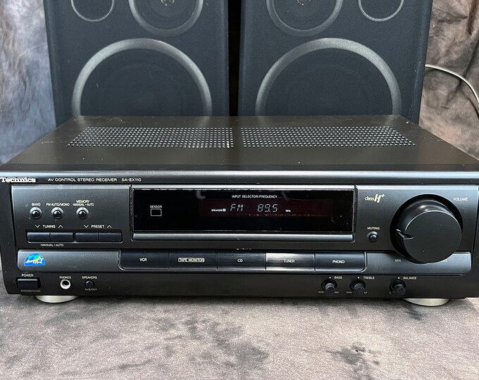 Technics Sa-ex110 AM/FM AV Control Stereo Receiver With 200-watt ...