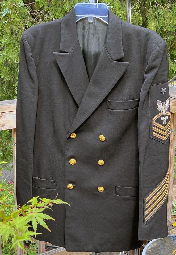 WWII US Navy Double Breasted Chief Petty Officer D