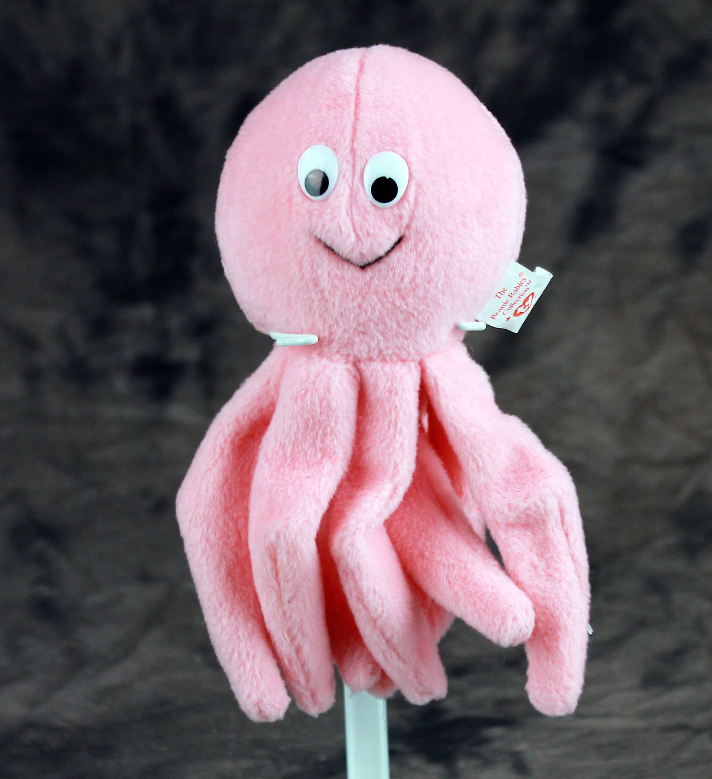 Stuffed Beanie Boo Inky Inky The Octopus Ty Beanie Baby, Pink