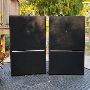 Pair of Bookshelf Speakers, Vintage Emerson Model System 34 Audio 8 OHM  Retro Speakers, Tested & Working