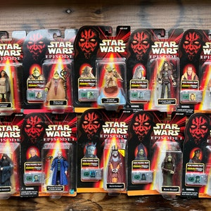 Star Wars Action Figures, 1996-1999, Sold Individually, Never Opened, NIB