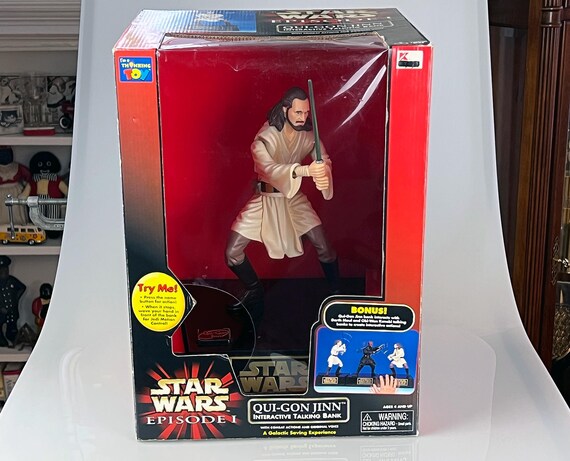 Star Wars Episode I Qui-gon Jinn Interactive Talking Bank, 1999