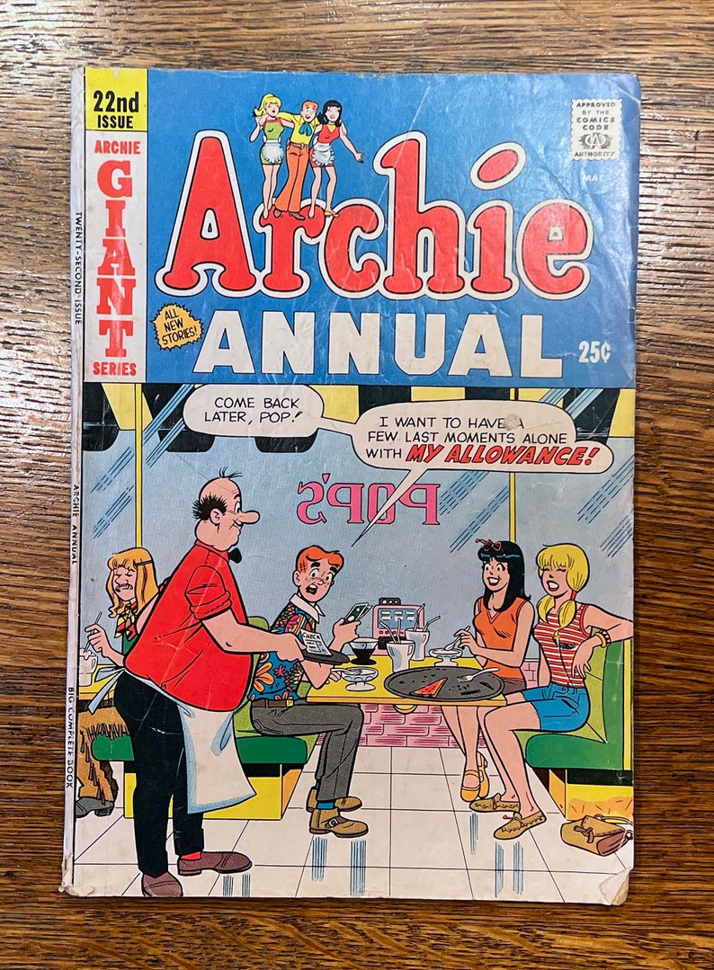 4 Vintage Archie Comics "giant Series" 1969-1971, 63 Pages Each - Etsy