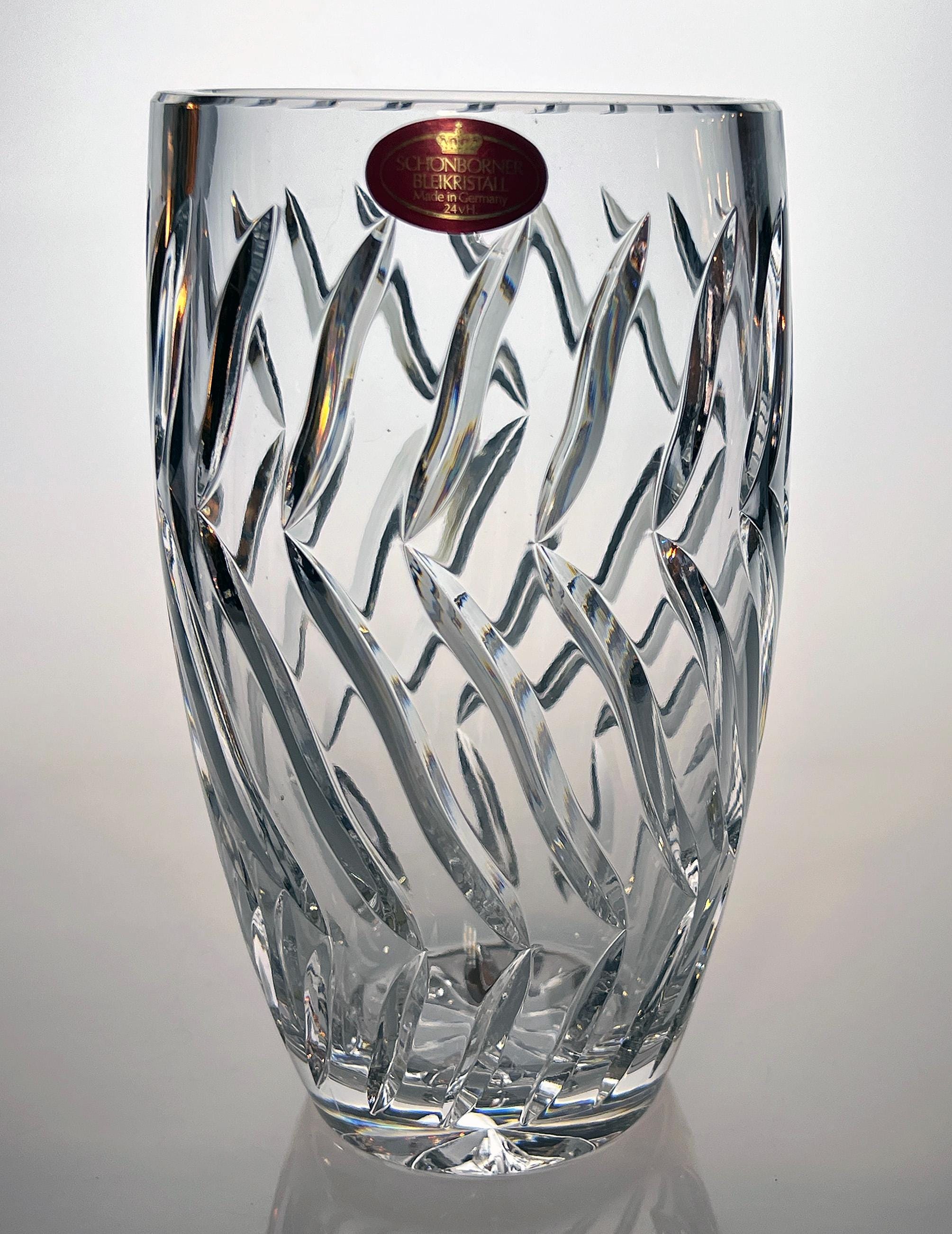 SCHONBORNER クリスタルガラス花瓶 Schonborner Crystal - Etsy
