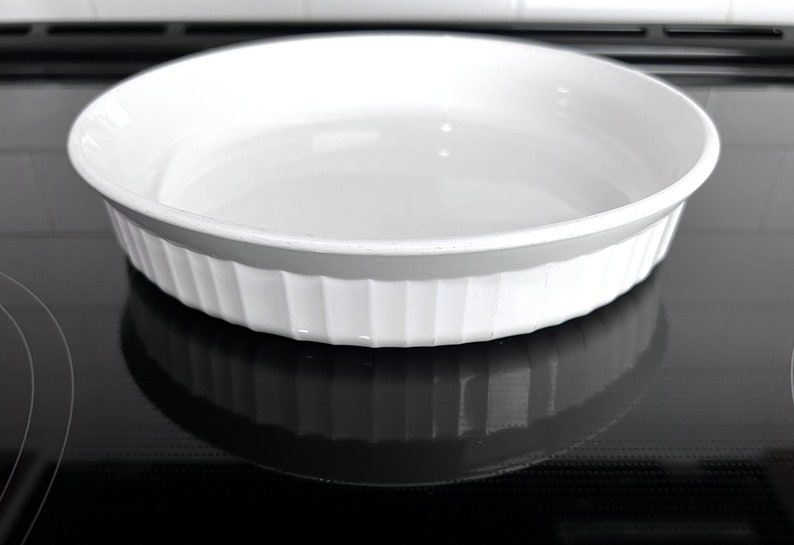 Vintage Corning Ware French White Round Quiche Dish or Pie Etsy