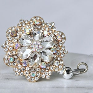 Id Badge Reel Crystal Badge Holder