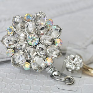 Id Badge Reel Crystal Badge Holder