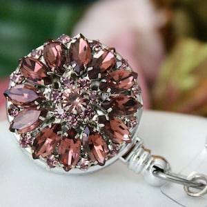Id Badge Reel Crystal Badge Holder