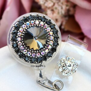Id Badge Reel Crystal Badge Holder