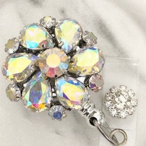 Id Badge Reel Crystal Badge Holder