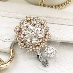 Id Badge Reel Crystal Badge Holder