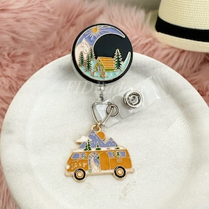 Travel Nature Camping Retractable Id Badge Reel Holder