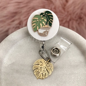 Plant Lovers Retractable Id Badge Reel Holder