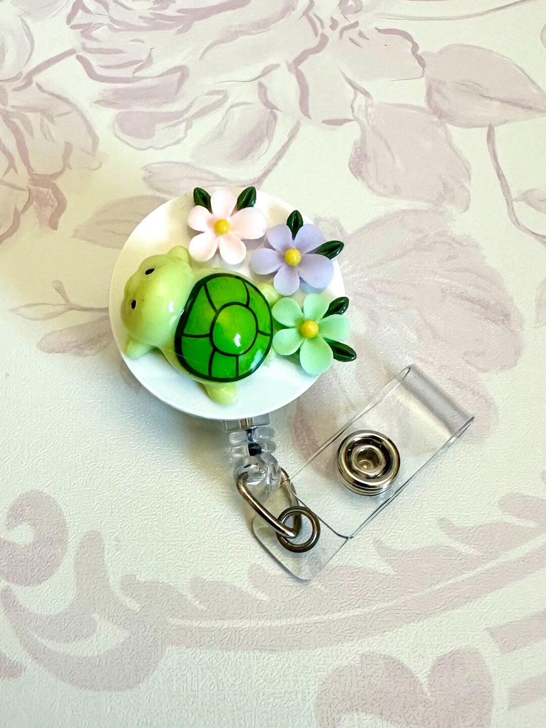 Retractable Turtles Personal Support Turtle Retractable Id Badge Reel Holder - Etsy