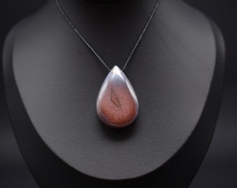 A Hand Carved Starry Sky African Agate  Pendant- AHP-002