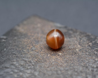 A Suleimani /Nepal Tibetan Natural Banded Agate Bead /Medicine Bead dZi -#YX-104