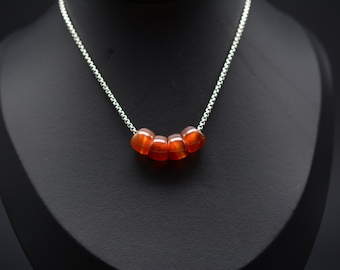 A Set of Hand Carved Xunke/Beihong /Northern Red Agate Beads/Pendant-Connected Ones     DYSB-056
