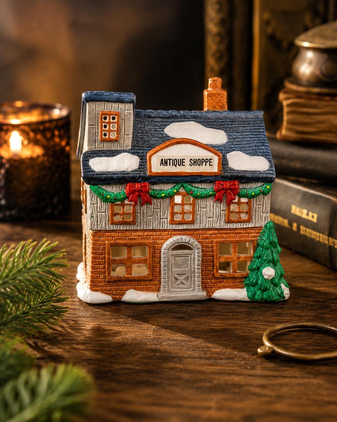 Vintage Ceramic Light up Christmas House - Etsy
